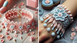 ⭐25+ Latest Beautiful Crochet Bracelet Designs ⭐(Share Ideas)