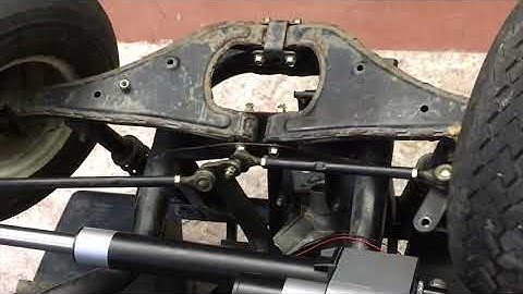 Golf Cart Steering Control Using a Linear Actuator