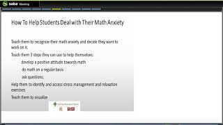 Math Anxiety