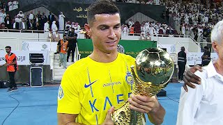 مراسم تتويج النصر السعودي بكأس العرب للأندية