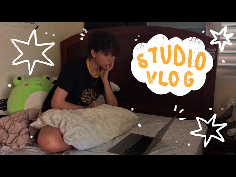 studio vlog 002☀️ sketching, unboxing and struggling