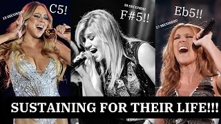 Famous Singers Sustaining Notes FOR THEIR LIFE!