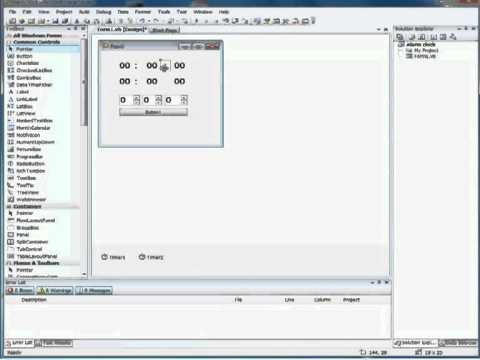 Vb.net 2008 Alarm Clock Very simple Part 2/2