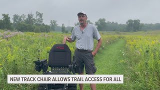 New track chair allows West MI trail to be accessible to all