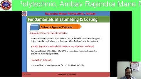 Types of estimates  02