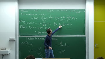 Advanced quantum theory, Lecture 17