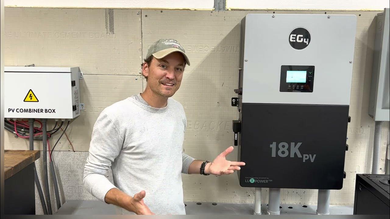 EG4 18kpv finish install and initial loads testing- solar inverter