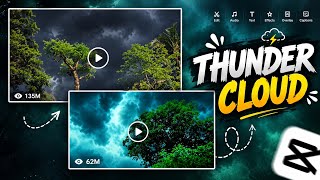 Trending Thunder Effect Video Editing Capcut | Cloud And Thunder Effect Sky Video Editing In Capcut