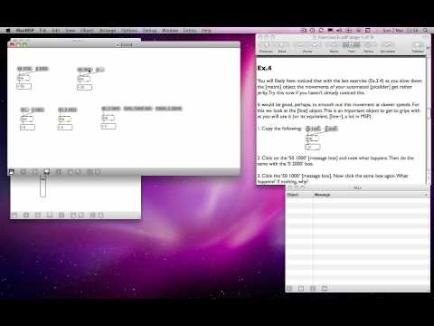 Max MSP Tutorial 03c2: Automating data & [line] object [2]