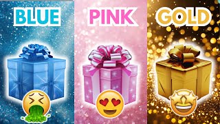 Choose Your Gift...🎁! Blue, Pink or Gold 💙💗⭐️ How Lucky Are You?😱