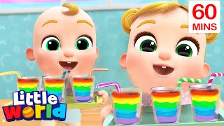 Rainbow Playdough (Color Song) + More Kids Songs & Nursery Rhymes by Little World