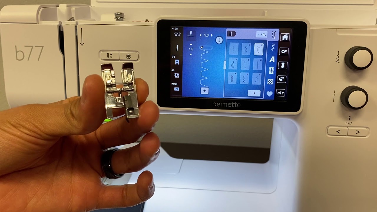 b77 / b79 presser foot display YouTube
