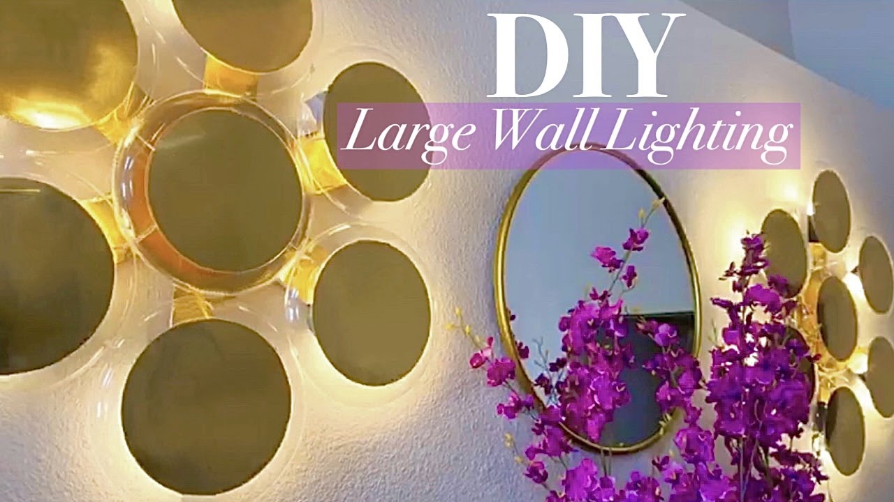 HOW TO MAKE LARGE LIVING ROOM/ HALLWAY LIGHTING WITH PLATES! - YouTube