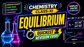 Class 11 Chemistry Equilibrium | Complete Chapter Quick Revision ⚡