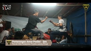 Pertarungan Antar Pesilat Ijen Pencak Silat Garut Padepokan Pusaka Layung Wangi