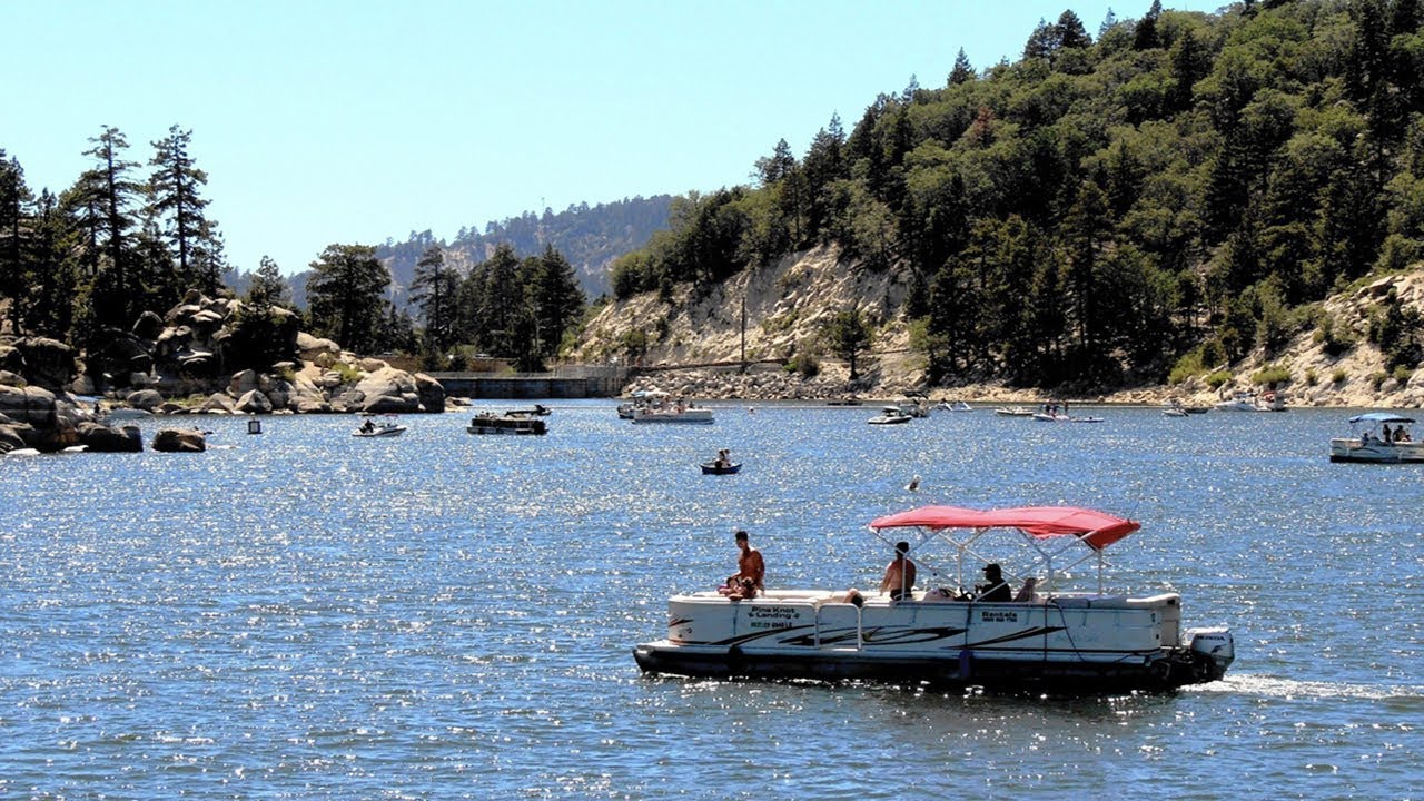 BIG BEAR LAKE , CA., TOUR on Pontoon with HILLCREST LODGE owners YouTube