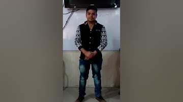 Sanjay Bhind student of Gokulpeth Jetking giving presentation