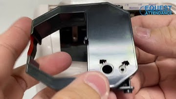 How to Change Punch Card Machine Ink Ribbon Timi 6500 Tukar Ink Merah Hitam