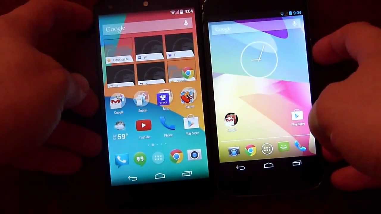 Nexus 5 vs. Nexus 4 - YouTube