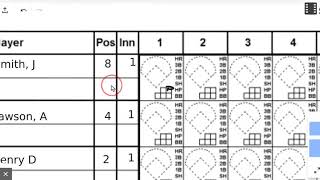 Baseball Scorecards