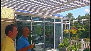 This homeowner reviews a Milanese Pergola Awning after 5 years in the sun & he tells us how his fabric pergola from Italy looks, 