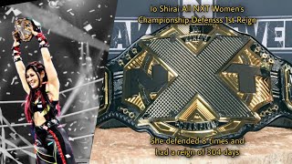 Io Shirai All NXT Women’s Championship Defenses