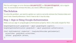 How to Save Firestore Data in Shared Preference: A Complete Guide to Fixing the '[]' Operator Error