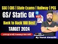 Gs static gk most important previous year questions  ssc  rpf  cds  state pcs