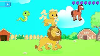 পশু এবং তাদের ছানা: বাচ্চাদের জন্য একটি মজার শেখার গেম! 🐄🐣 #2026 #ai  screenshot 3