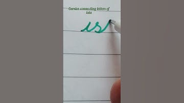 How to write 3, 4 letters together in cursive writing #cursivewriting