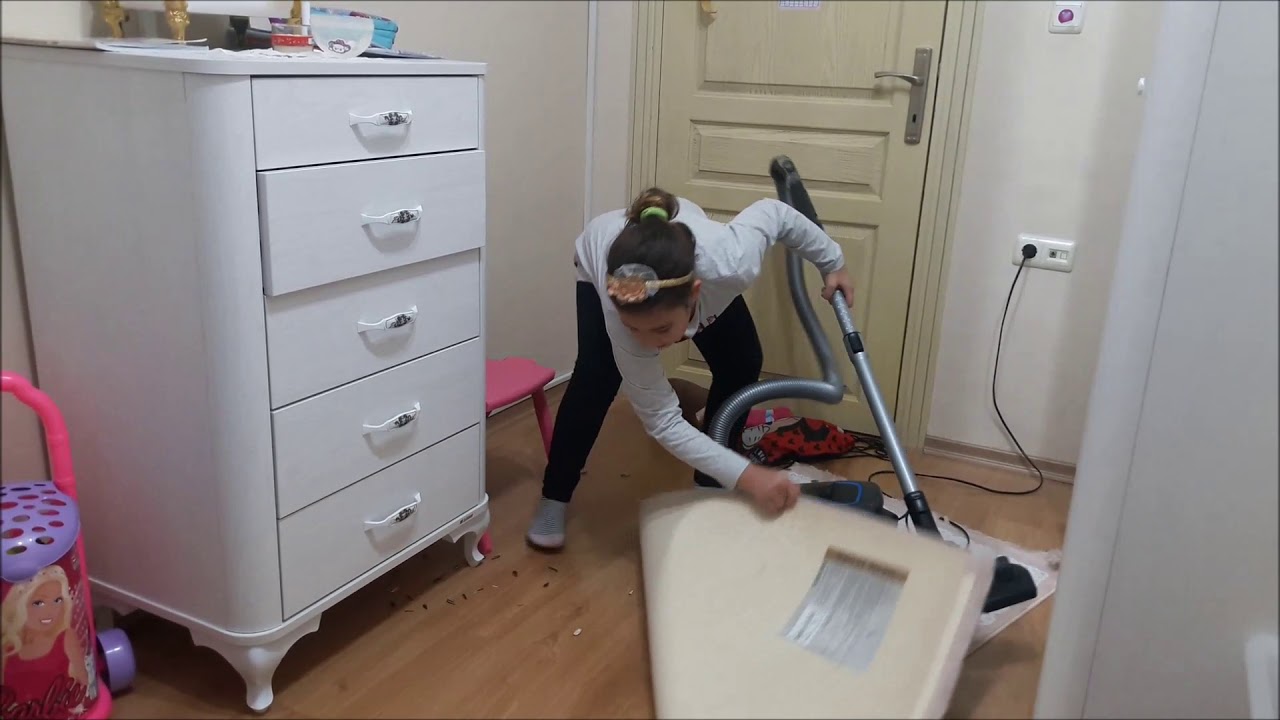 PHİLİPS Elektrik Süpürgesi ile Odayı Temizledim,Oyuncak Elektrik