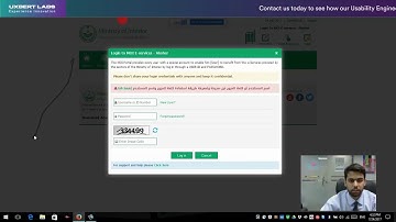 MOI Usability Testing: Arabic Error Message in English UI