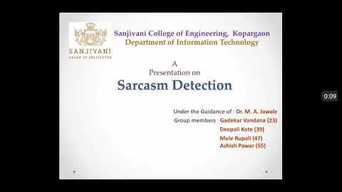 Sarcasm Detection Project Review-3 (Group_ID 4)