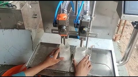 Semi-Automatic Servo base Double head liquid filling machine| liquid filling machine | +917383171692