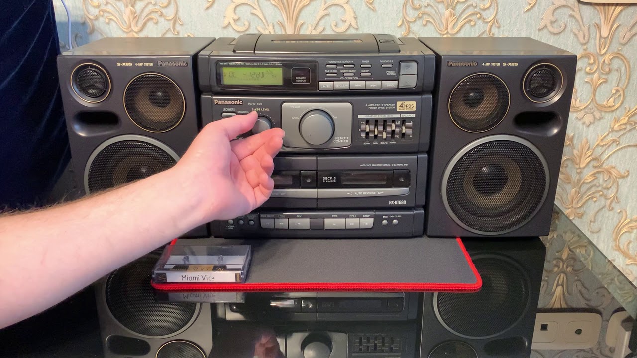 Panasonic RX-DT690 во всей красе, былого величия. Кассета & CD