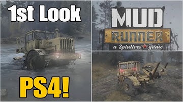 MUDRUNNER a Spintires Game: PS4, 1st Look