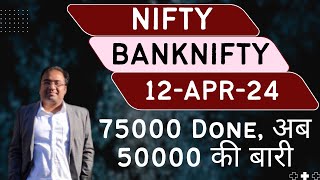 Nifty Prediction and Bank Nifty Analysis for Friday | 12 April 24 | Bank Nifty Tomorrow