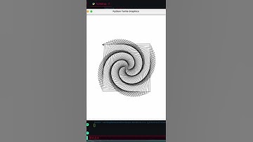 Best Design Using 10 lines in Python Turtle | #shorts #design # programming | Sandeep Makwana