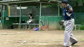【20100522 ビッグアップセット戦】第1打席／捕ゴ