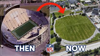 Demolished NFL Stadiums Then and Now