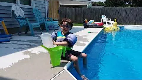 July 31, 2021 Grayson is making "lemonade".