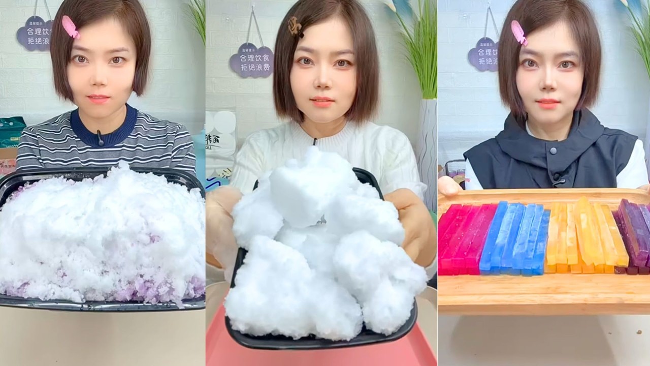 Homemade Traditional Chinese Ice Eating Show #85