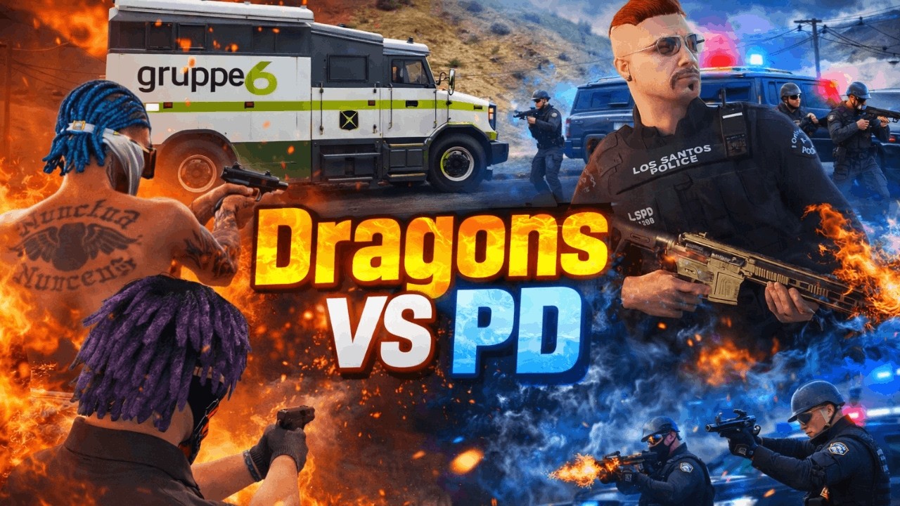 DragonZ vs LSPD | Gruppe Van Robbery | HYDRA Roleplay
