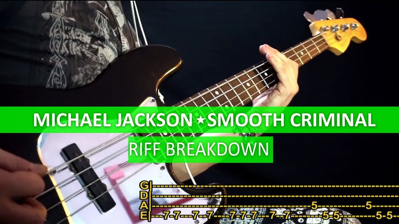 Michael Jackson - Smooth Criminal / riff breakdown / Tutorial with TAB