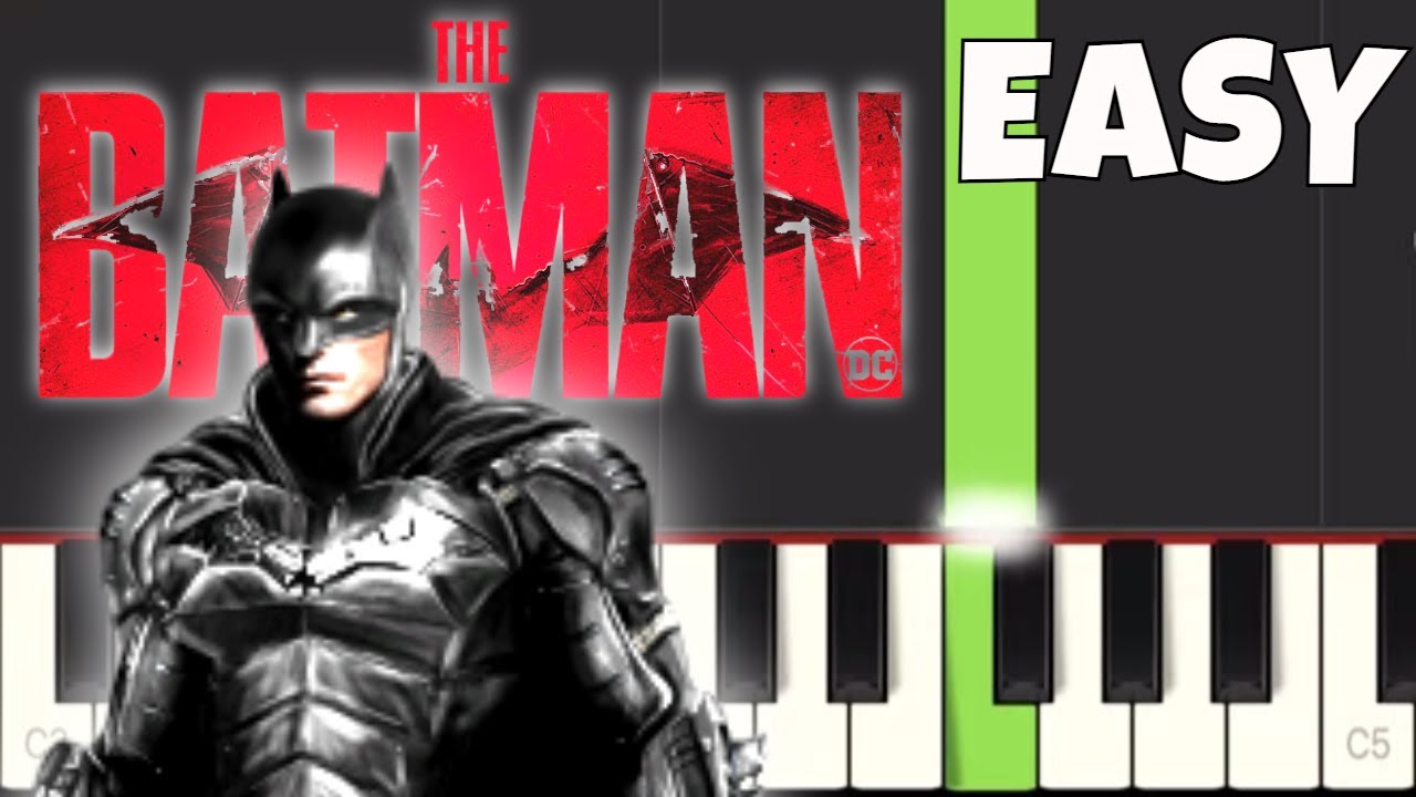 The Batman Theme - EASY Piano Tutorial - YouTube