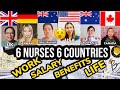 FILIPINO NURSES FROM 6 BEST COUNTRIES talks about WORK, SALARY, LIFE, BENEFITS in US CANADA UK NZ AU