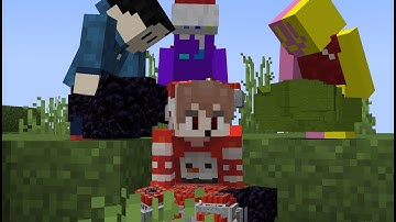 Minecraft Random Item Challenge VS 3 Hunters REMATCH