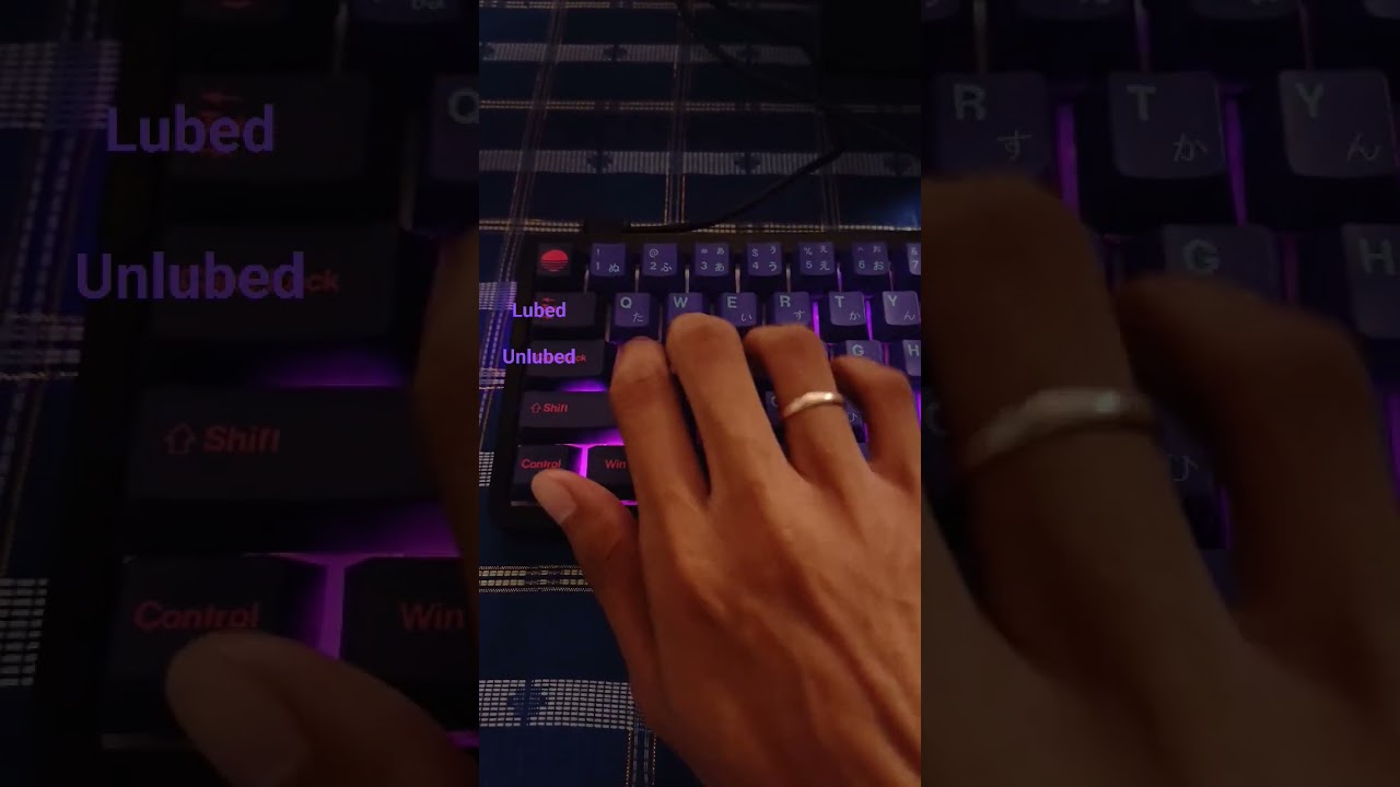 Akko Rose Red Switches - Lubed and Stock comparison