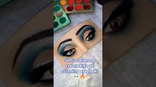 Bold Blue Eyes 💙🔥Watch till the end! 👀 #makeup #softglamlook #eyemakeup #makeupshorts
