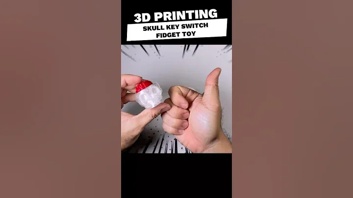 3D Printed Skull Key Switch Fidget Toy — Satisfying Clicks!